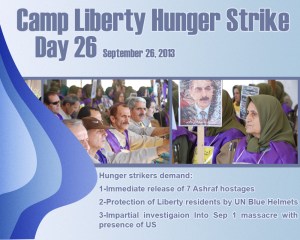 camp Liberty hunger strike - day 26